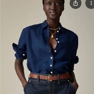 Baird McNutt Women's Button Down Shirt in Red for JCrew